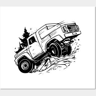 vintagetruck - monster truck Posters and Art